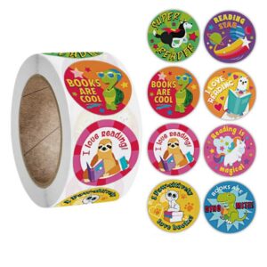 love reading sticker roll