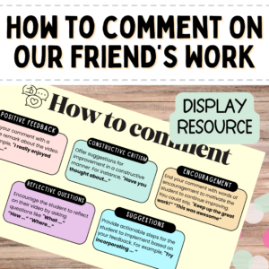 Peer comment anchor chart