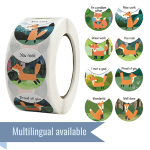 Forest Fox Reward Stickers