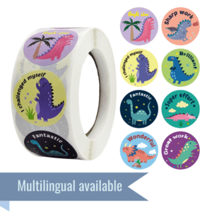 Friendly Dino Reward Stickers